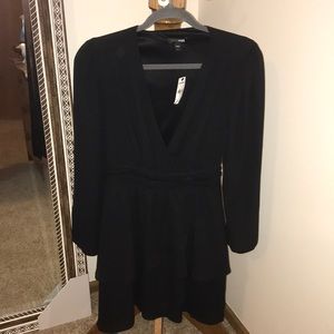 Express Long Sleeve Ruffle Dress